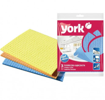 Салфетка "YORK"(Губч.)3шт