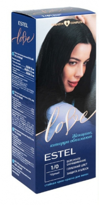 Эстель Love крем-краска 1/0 черный