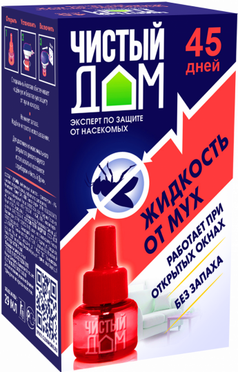 Чистый дом жидкость от МУХ 45 дней