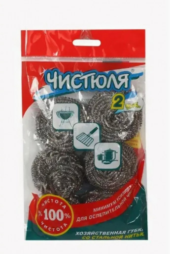 Губка металл 6шт KH-3026 Чистюля